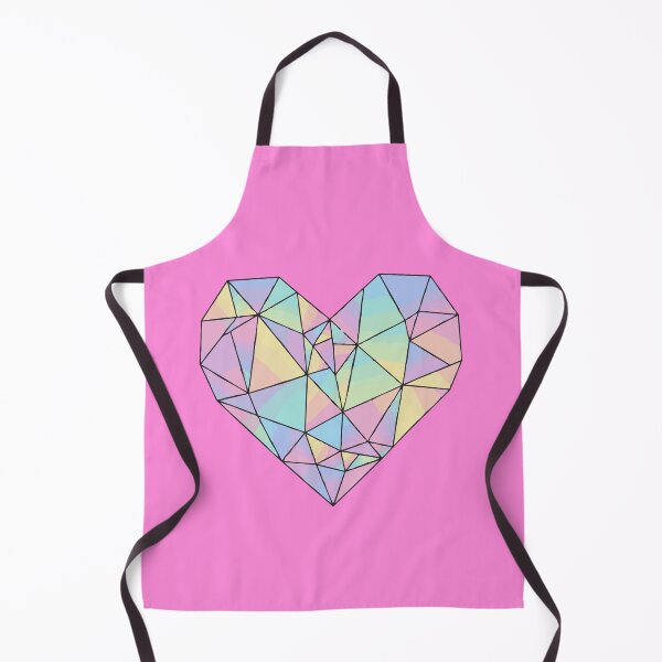 Item preview, Geometric Pastel Heart Rainbow Mosaic Art designed and sold by BestChoiceService.