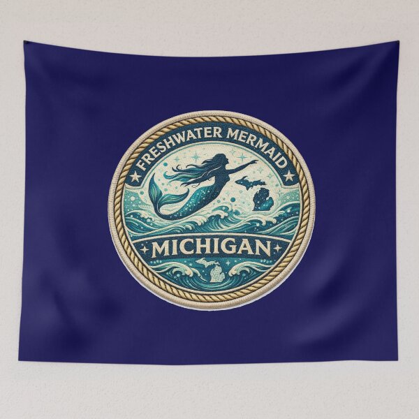 Item preview, Freshwater Mermaid Michigan  designed and sold by FreshWaterWares.
