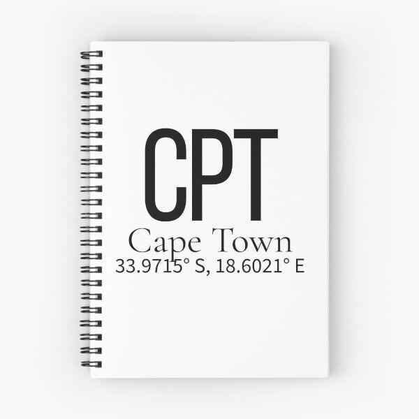 Item preview, CPT Cape Town South Africa Airport Code Minimalist Travel Sticker - Coordinates Art designed and sold by Sparkledust Creations.