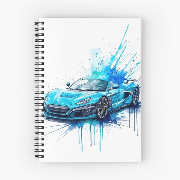 Item preview, Rimac Nevera Electric Hypercar Watercolor Art Futuristic Supercar Illustration designed and sold by Motorline44.