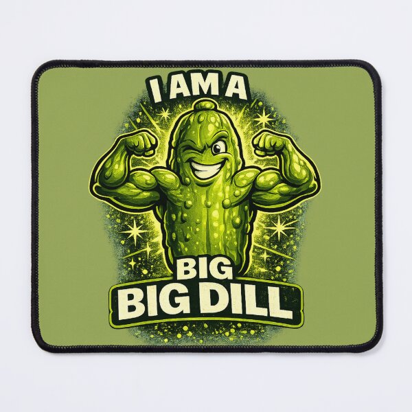 Item preview, I Am A Big Dill – Funny Muscle Pickle Pun T-Shirt Design designed and sold by BB Design Garage.