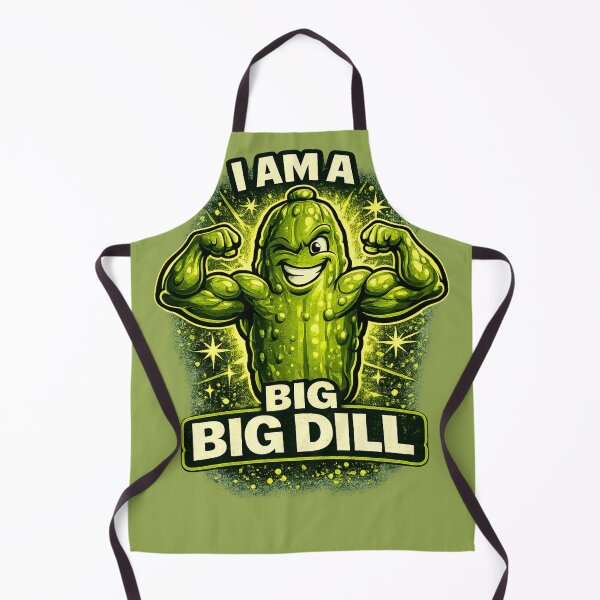 Item preview, I Am A Big Dill – Funny Muscle Pickle Pun T-Shirt Design designed and sold by BB Design Garage.