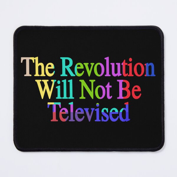 Item preview, The Revolution Will Not Be Televised - Retro Analog VHS CRT TV Screen designed and sold by blueversion.