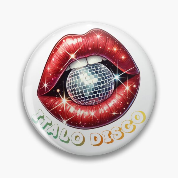 Item preview, Disco Lips With Mirror Ball – Retro Party Aesthetic Disco Disco Style designed and sold by ArcticFoxStudio.