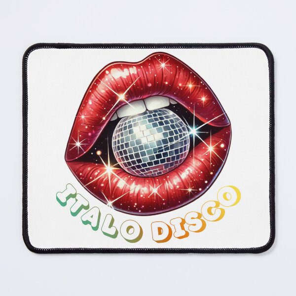 Item preview, Disco Lips With Mirror Ball – Retro Party Aesthetic Disco Disco Style designed and sold by ArcticFoxStudio.