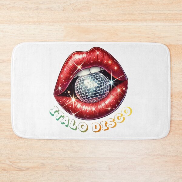 Item preview, Disco Lips With Mirror Ball – Retro Party Aesthetic Disco Disco Style designed and sold by ArcticFoxStudio.