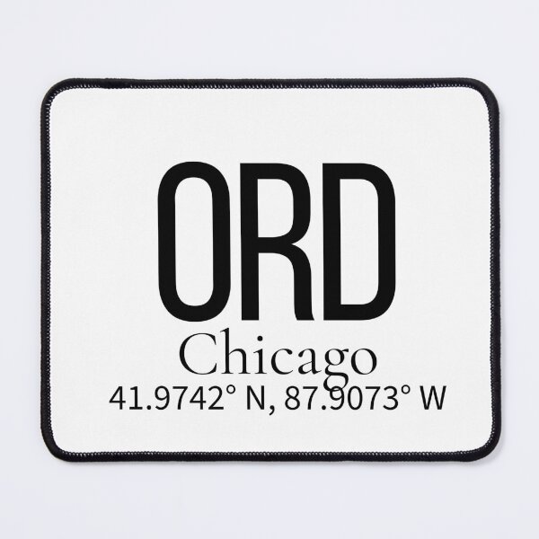 Item preview, ORD Chicago USA Airport Code Minimalist Travel Sticker - Coordinates Art designed and sold by Sparkledust Creations.