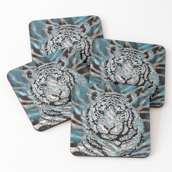 Item preview, White Tiger Blues designed and sold by MoodyMuseArt.