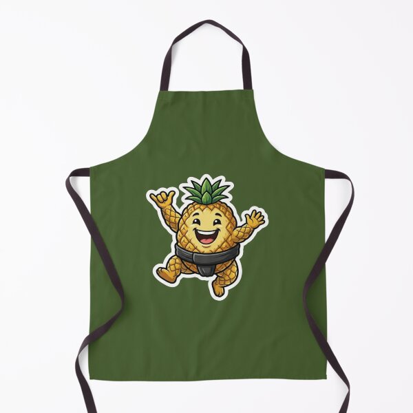 Item preview, Funny Sumo Pineapple Wrestler Sticker - Cute Kawaii Tropical Fruit Art designed and sold by zakman02.