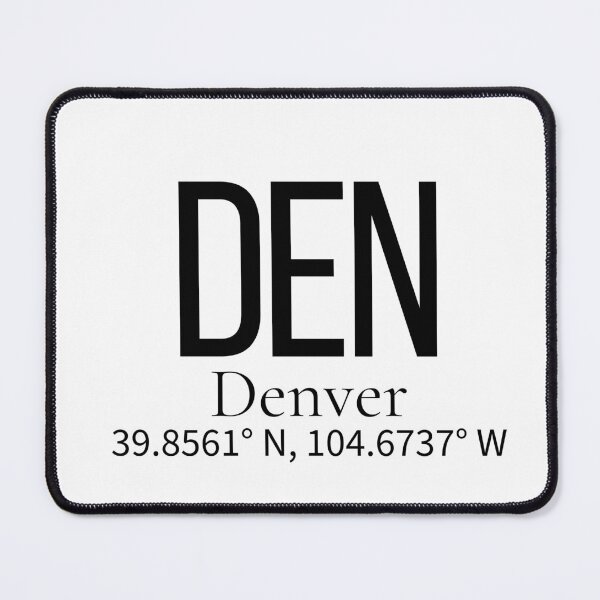 Item preview, DEN Denver USA Airport Code Minimalist Travel Sticker - Coordinates Art designed and sold by Sparkledust Creations.