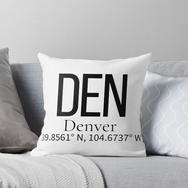 Item preview, DEN Denver USA Airport Code Minimalist Travel Sticker - Coordinates Art designed and sold by Sparkledust Creations.