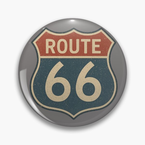 Item preview, Vintage Route 66 Highway Shield – Classic Americana Road Trip T Shirt Sign designed and sold by BB Design Garage.