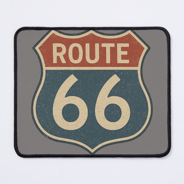 Item preview, Vintage Route 66 Highway Shield – Classic Americana Road Trip T Shirt Sign designed and sold by BB Design Garage.