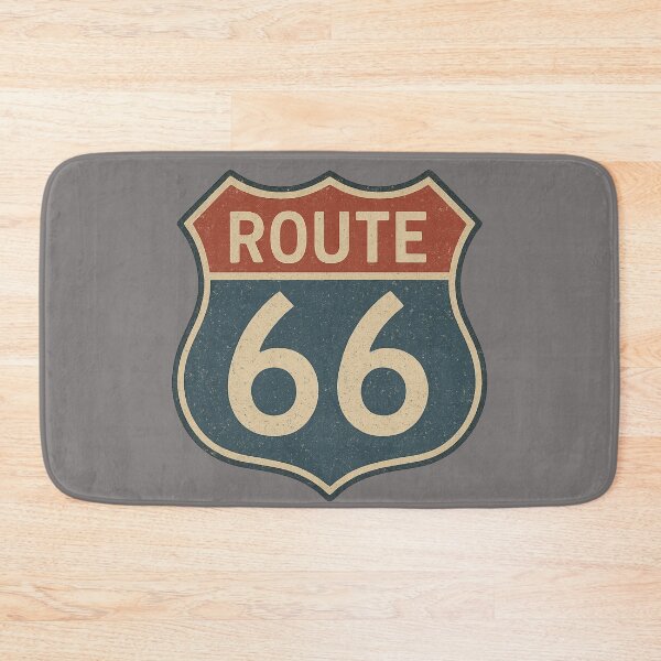 Item preview, Vintage Route 66 Highway Shield – Classic Americana Road Trip T Shirt Sign designed and sold by BB Design Garage.