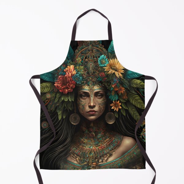 Item preview, Deity or Priestess with Tribal and Natural Aesthetics - Fantasy Art Inspired by Ancient Cultures designed and sold by Hipatye26.