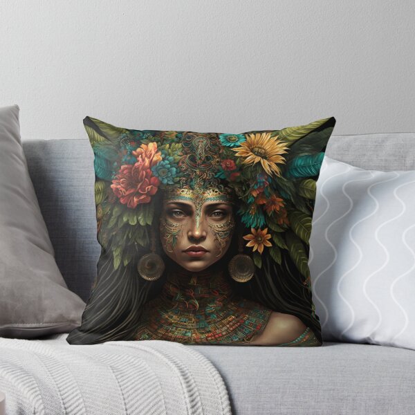 Item preview, Deity or Priestess with Tribal and Natural Aesthetics - Fantasy Art Inspired by Ancient Cultures designed and sold by Hipatye26.
