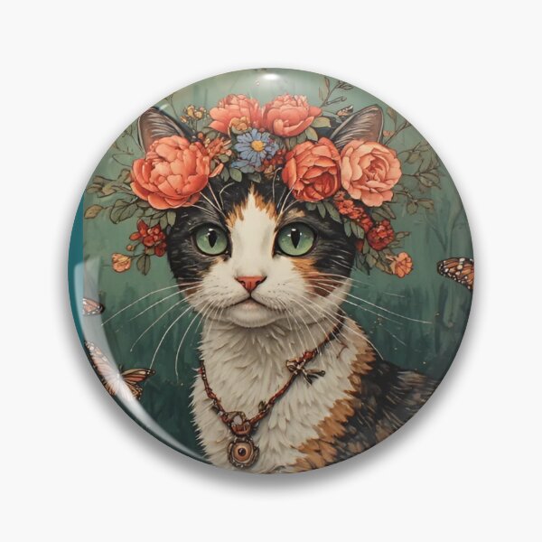 Item preview, Cat in the style of Frida Kahlo. designed and sold by Natalia-Vlad.