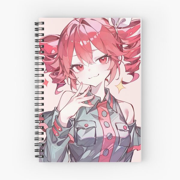 Item preview, Kasane Teto Notebook Vocaloid Anime Fan Art design  designed and sold by RadiantGraphics.