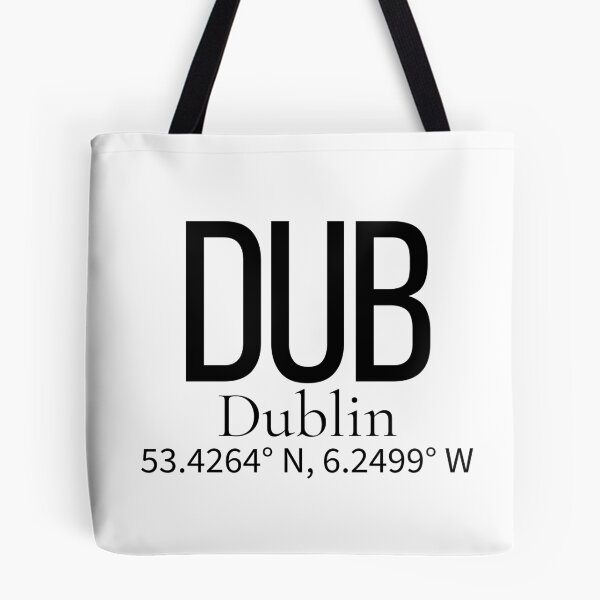 Item preview, DUB Dublin Ireland Airport Code Minimalist Travel Sticker - Coordinates Art designed and sold by Sparkledust Creations.