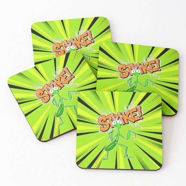 Item preview, Strike! Green Mantis Cartoon Illustration designed and sold by Taridesign.