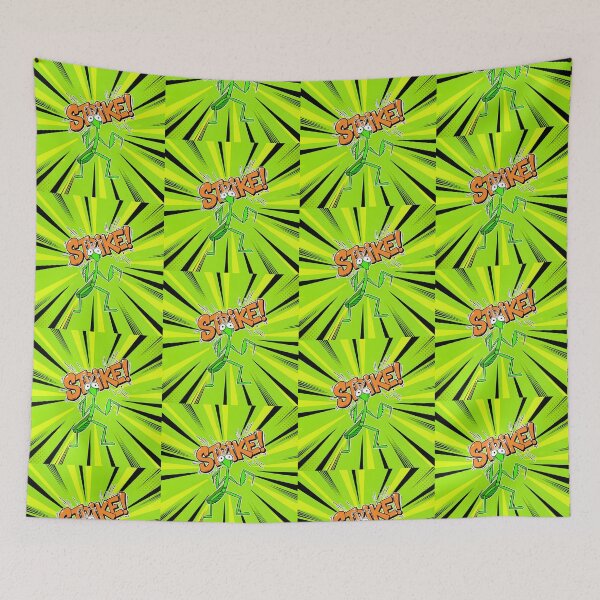 Item preview, Strike! Green Mantis Cartoon Illustration designed and sold by Taridesign.
