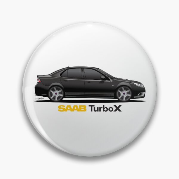 Item preview, Saab Turbo X Aero Illustration Black designed and sold by blackdogshop.