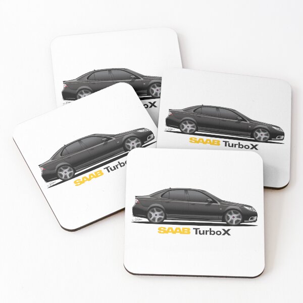 Item preview, Saab Turbo X Aero Illustration Black designed and sold by blackdogshop.