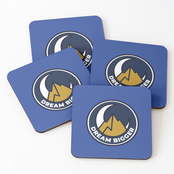 Item preview, Dream Bigger Mountain Moon Motivation Badge designed and sold by BestChoiceService.