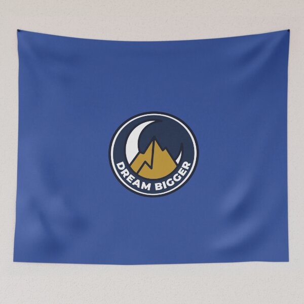 Item preview, Dream Bigger Mountain Moon Motivation Badge designed and sold by BestChoiceService.