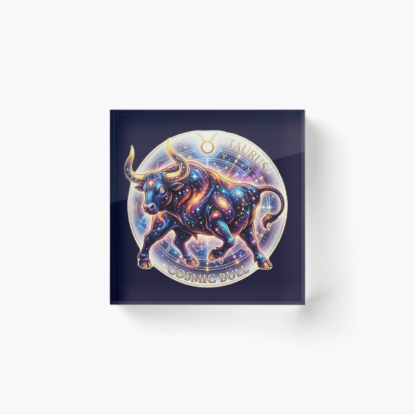 Item preview, Celestial Taurus Cosmic Bull Zodiac Astrology designed and sold by Dakson Design - Fantasy Art.