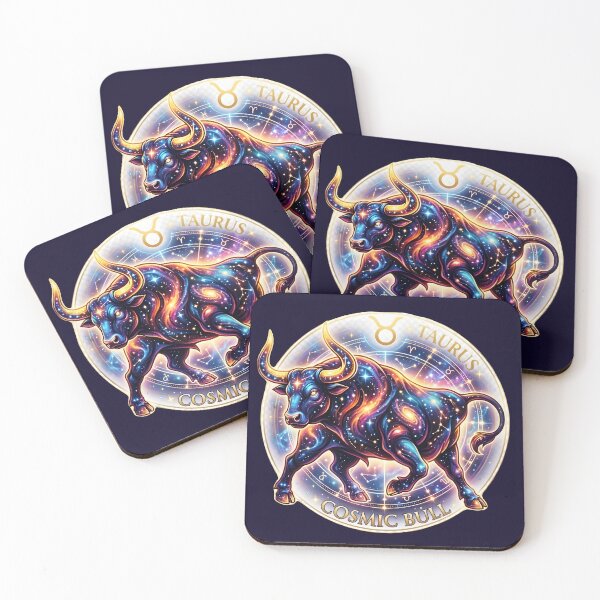 Item preview, Celestial Taurus Cosmic Bull Zodiac Astrology designed and sold by Dakson Design - Fantasy Art.