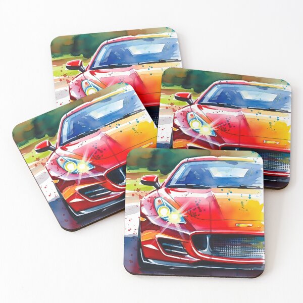 Item preview, Aston Martin Sports Car Watercolor Art Luxury British Supercar Illustration designed and sold by Motorline44.