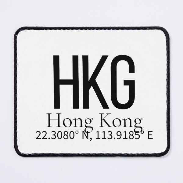 Item preview, HKG Hong Kong Hong Kong Airport Code Minimalist Travel Sticker - Coordinates Art designed and sold by Sparkledust Creations.