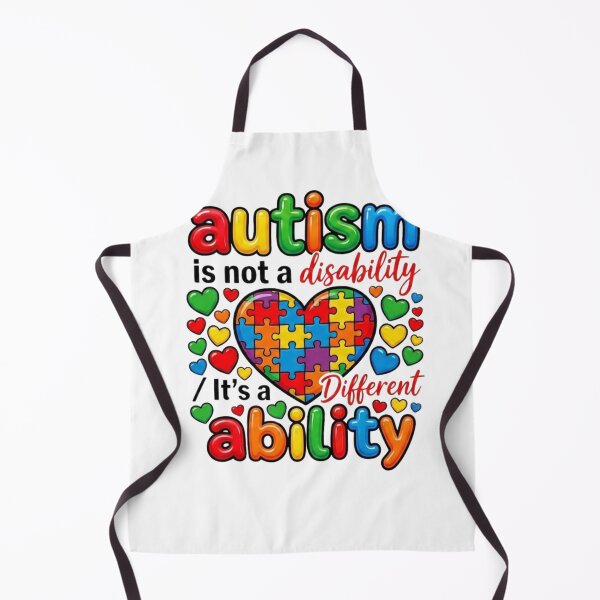 Item preview, Different Ability Awareness Heart designed and sold by Hikmoi.
