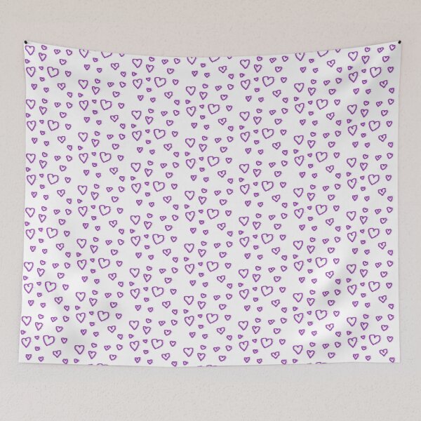 Item preview, Purple Blurred Heart Doodles designed and sold by TeaAndBooks36.