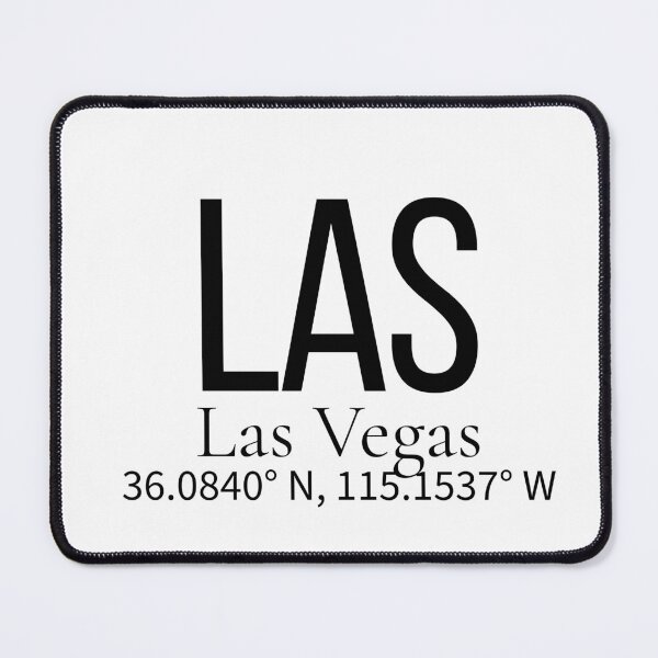Item preview, LAS Las Vegas USA Airport Code Minimalist Travel Sticker - Coordinates Art designed and sold by Sparkledust Creations.