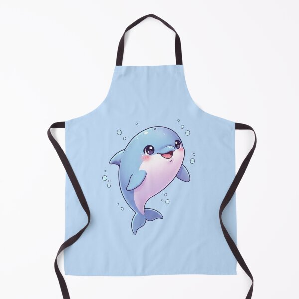 Item preview, Cute Kawaii Dolphin Cartoon Baby Dolphin Ocean Illustration designed and sold by LavinyArt.