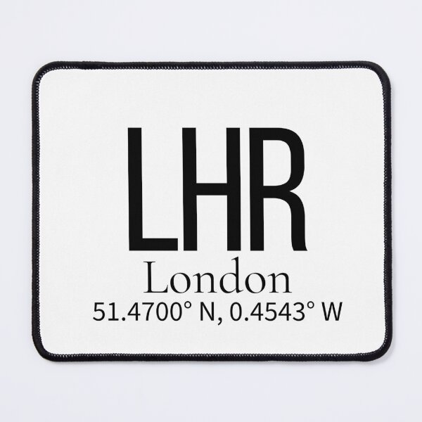 Item preview, LHR London UK Airport Code Minimalist Travel Sticker - Coordinates Art designed and sold by Sparkledust Creations.