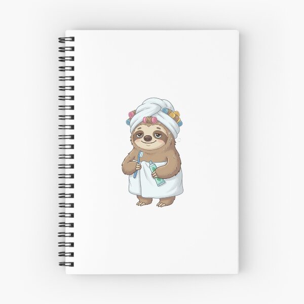 Item preview, Cute Sloth Shower Turban - Funny Spa & Wellness Illustration designed and sold by teddy815.