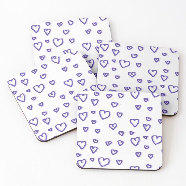 Item preview, Blue Blurred Heart Doodles designed and sold by TeaAndBooks36.