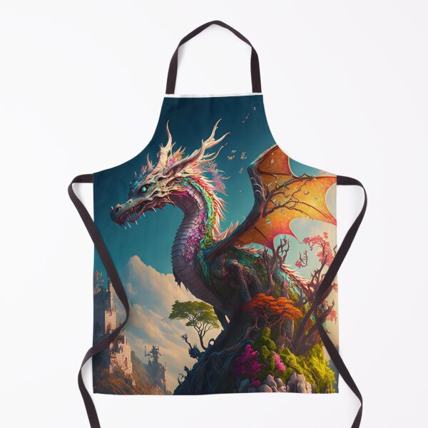 Item preview, Mythical Dragon Merging with Nature - Epic Fantasy Art in a Magical World Style designed and sold by Hipatye26.