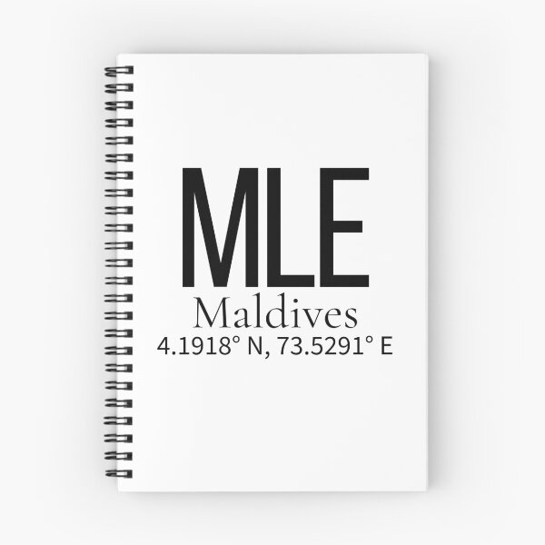 Item preview, MLE Male Maldives Airport Code Minimalist Travel Sticker - Coordinates Art designed and sold by Sparkledust Creations.