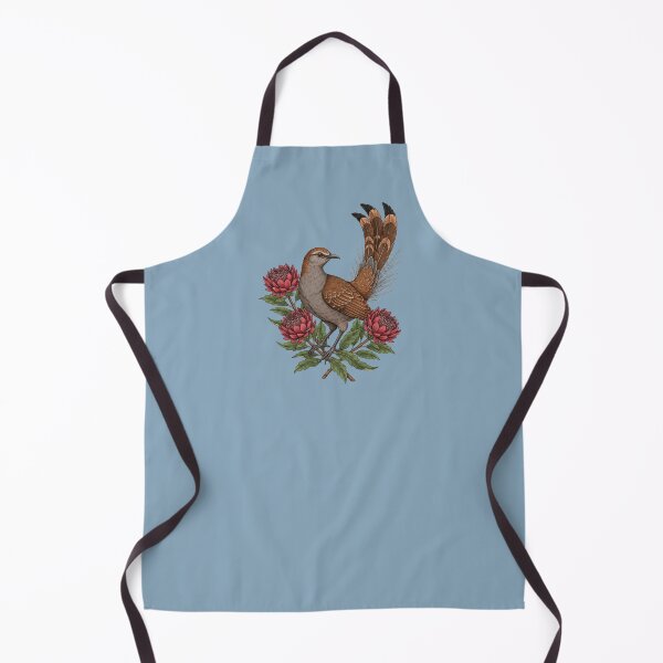 Item preview, Vintage Superb Lyrebird and Red Waratah Botanical Art designed and sold by BirdsnStuff.