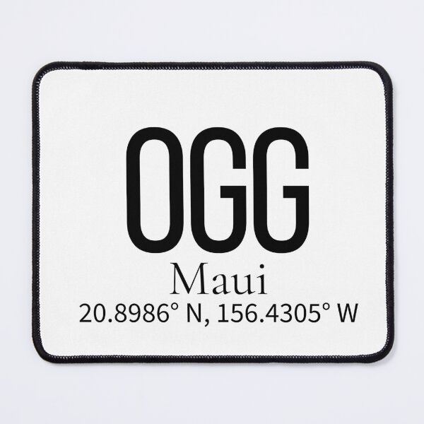 Item preview, OGG Maui USA Airport Code Minimalist Travel Sticker - Coordinates Art designed and sold by Sparkledust Creations.