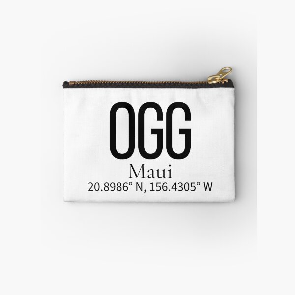 Item preview, OGG Maui USA Airport Code Minimalist Travel Sticker - Coordinates Art designed and sold by Sparkledust Creations.