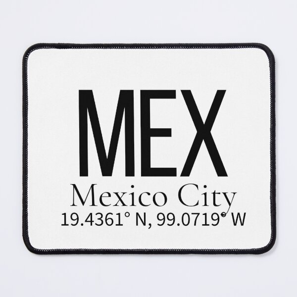 Item preview, MEX Mexico City Mexico Airport Code Minimalist Travel Sticker - Coordinates Art designed and sold by Sparkledust Creations.