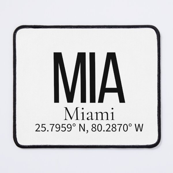 Item preview, MIA Miami USA Airport Code Minimalist Travel Sticker - Coordinates Art designed and sold by Sparkledust Creations.