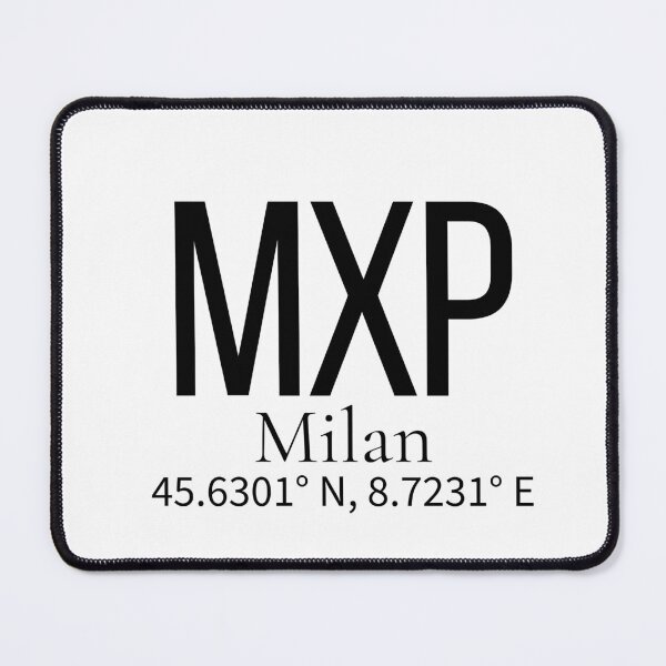 Item preview, MXP Milan Italy Airport Code Minimalist Travel Sticker - Coordinates Art designed and sold by Sparkledust Creations.