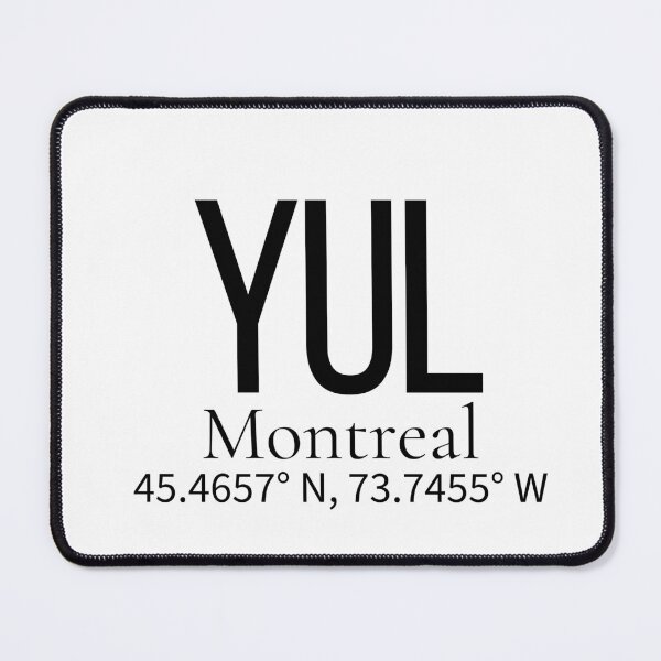 Item preview, YUL Montreal Canada Airport Code Minimalist Travel Sticker - Coordinates Art designed and sold by Sparkledust Creations.