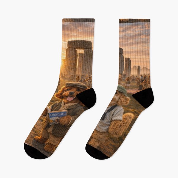 Item preview, Stonehenge Cockapoo Sunrise Adventure designed and sold by Cockapoo Society.